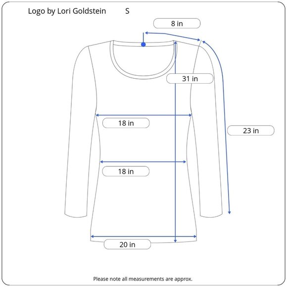 LOGO by Lori Goldstein Sweater Cotton Cashmere Floral Chiffon Hem A261080 Size S - Picture 3 of 13